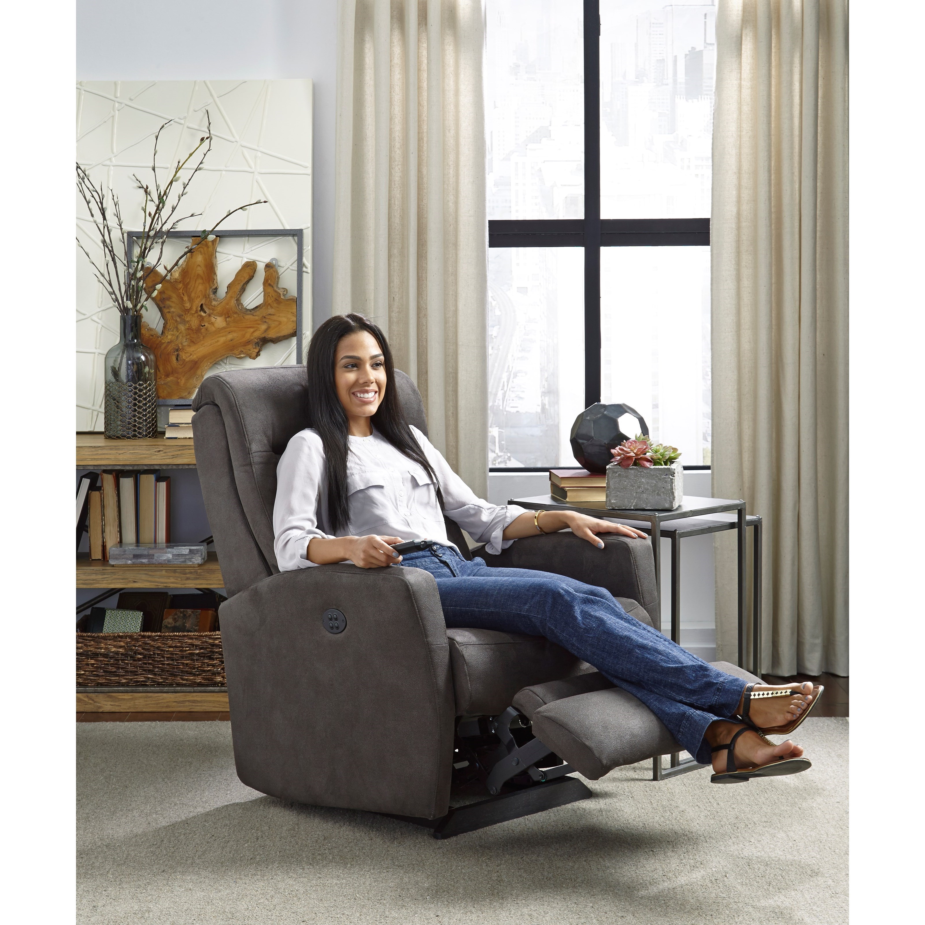 Best Home Furnishings Petite Recliners 2A35 Costilla Swivel Glider